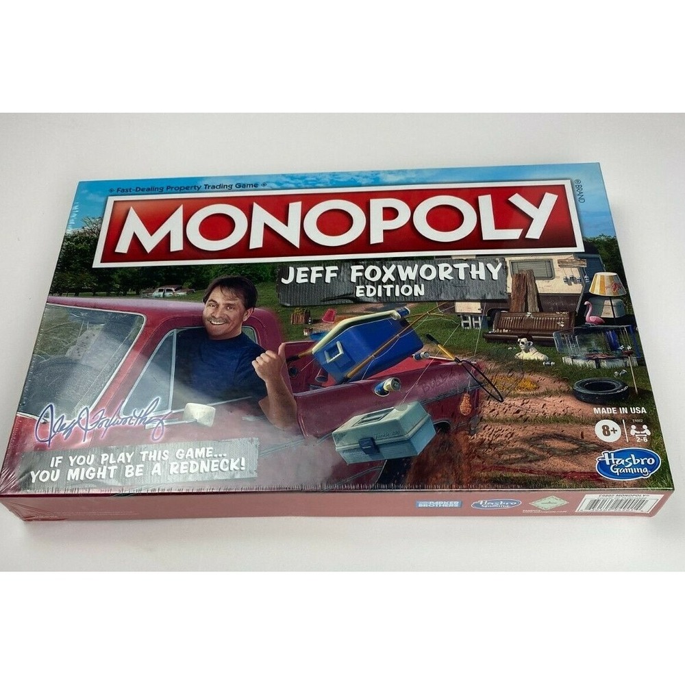 Monopoly Jeff Foxworthy Edition Board Game Redneck Humor NEW